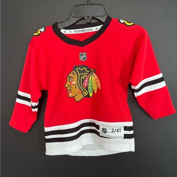 NHL Kids Red and Black Hockey Jersey size 2T - Picture 1 of 7
